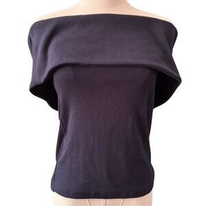 Banana Republic Navy Off The Shoulder Women’s Top size Medium